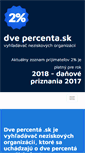 Mobile Screenshot of dvepercenta.sk
